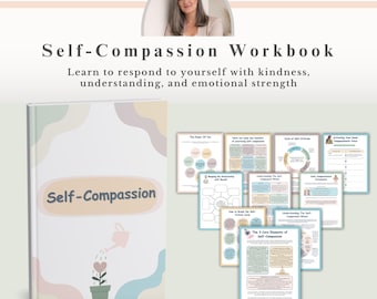Self Compassion Workbook, Inner Critic Healing Emotional Resilience Journal PDF