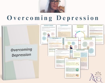 Depression Workbook: CBT Techniques, Therapy Worksheets & Mental Health Support for Emotional Well-Being