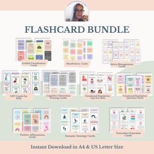 Therapie-flashcardbundel voor alle leeftijden – Counselingbronnen en kaarten met sociale vaardigheden voor ondersteuning in de geestelijke gezondheidszorg