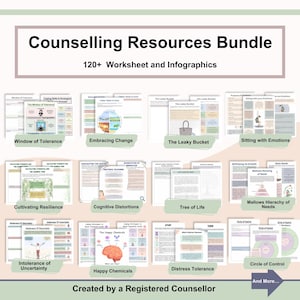 Mega Whole Shop Bundle: Trauma, Ansia, Strumenti di Terapia Cognitivo Comportamentale (CBT) e DBT, Schede di Lavoro sulla Terapia in PDF immagine 10