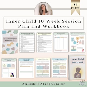 Inner Child Workbook & 10 Week Therapy Session Plan, Emotional Healing Toolkit PDF
