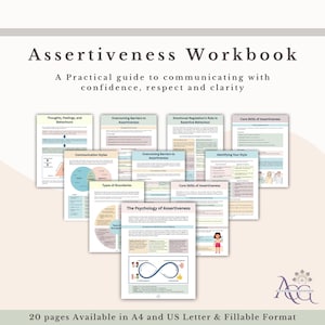 Communication Skills Bundle, Assertive Communication Worksheets, Conversation Starters, Therapy Worksheets, Counselling Tools PDF image 3