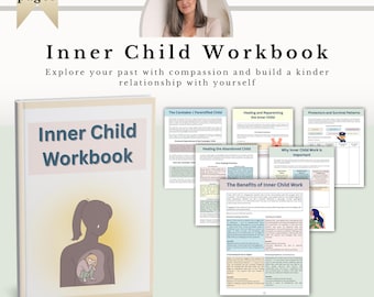 Diario de sanación del niño interior, cuaderno de reparentalización y hojas de terapia (PDF)
