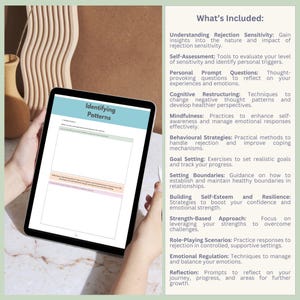 RSD Workbook & Journal: Rejection Sensitivity, ADHD Support (PDF Fillable) image 3