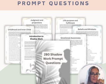 Shadow Work Prompts: Self-Discovery Journal Questions (A4/US Letter PDF Download)