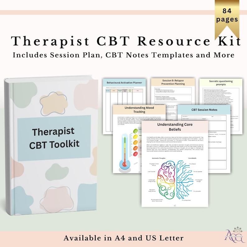Mega Whole Shop Bundle: Trauma, Ansia, Strumenti di Terapia Cognitivo Comportamentale (CBT) e DBT, Schede di Lavoro sulla Terapia in PDF immagine 12