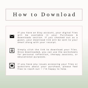 Self Compassion Workbook, Inner Critic Healing Emotional Resilience Journal PDF image 7