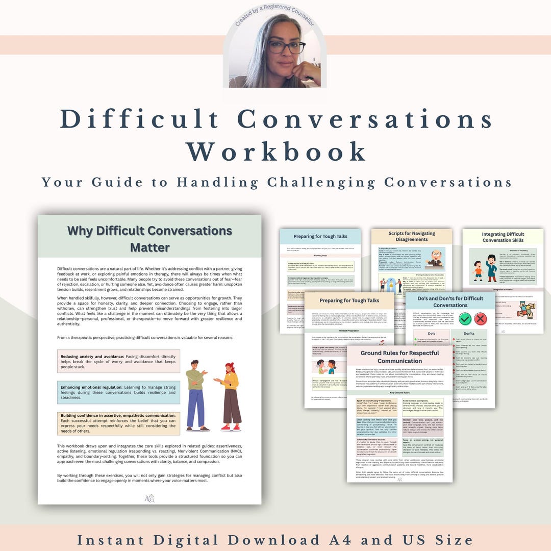 Difficult Conversations Workbook PDF Download | Communication Skills ...