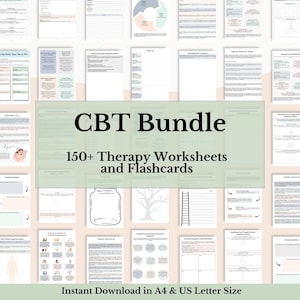 Mega Whole Shop Bundle: Trauma, Ansia, Strumenti di Terapia Cognitivo Comportamentale (CBT) e DBT, Schede di Lavoro sulla Terapia in PDF immagine 7