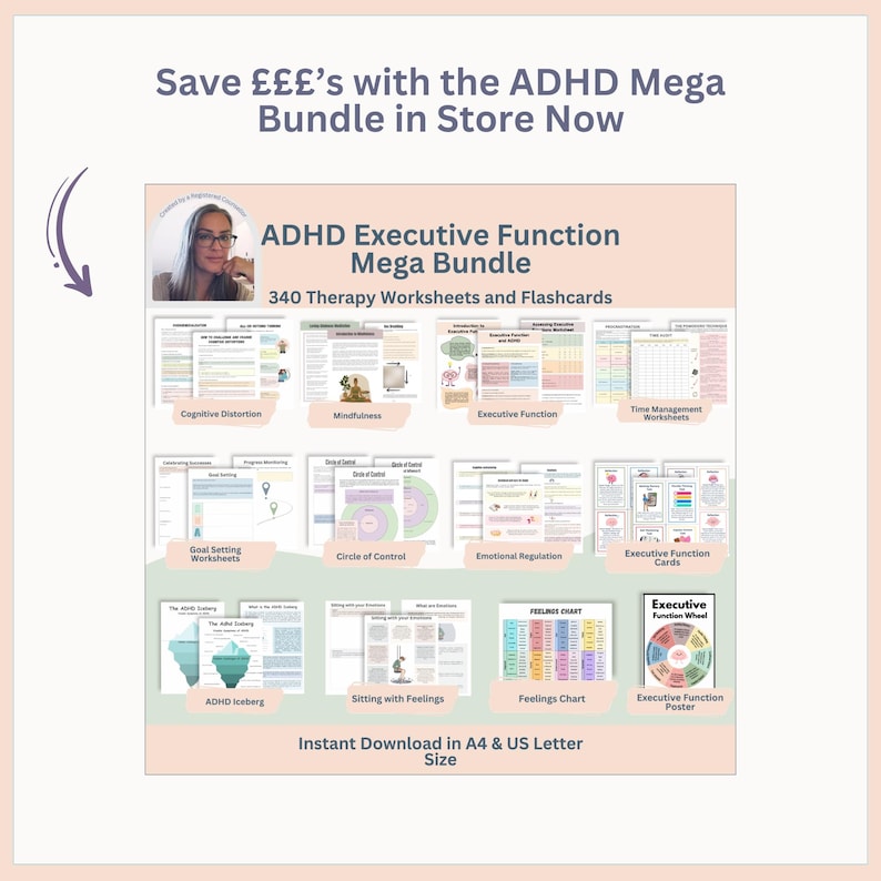 RSD Workbook & Journal: Rejection Sensitivity, ADHD Support (PDF Fillable) image 4