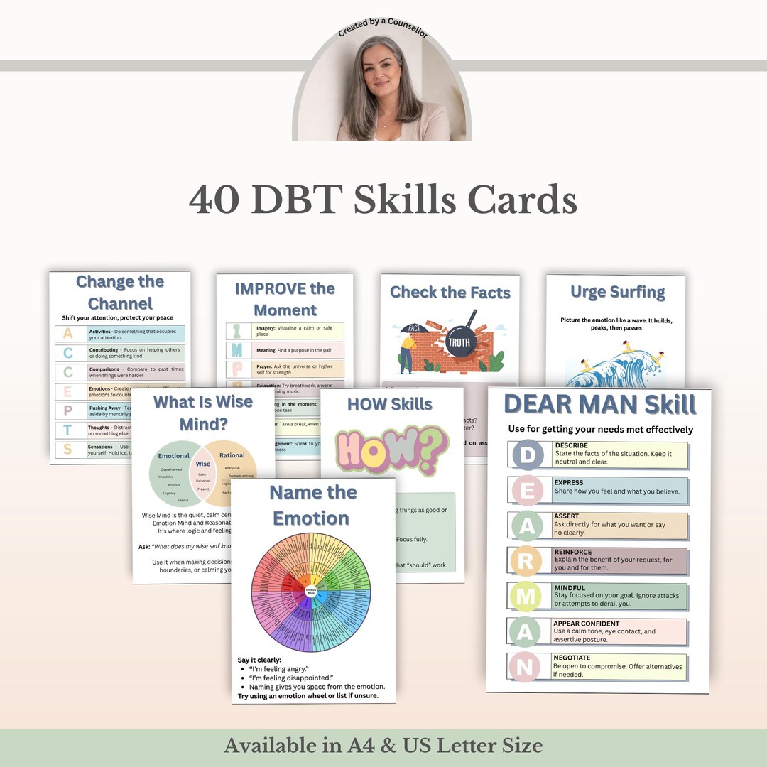 Dbt Tools.pdf DBT Skills Cards PDF, Mental Health Reference Cards, Dialectical ...