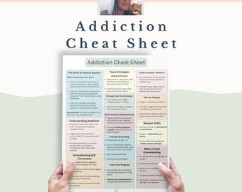 Hoja de trucos sobre adicciones: recurso de asesoramiento terapéutico (Descarga PDF tamaño A4/Carta EE. UU.)
