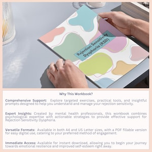 RSD Workbook & Journal: Rejection Sensitivity, ADHD Support (PDF Fillable) image 2