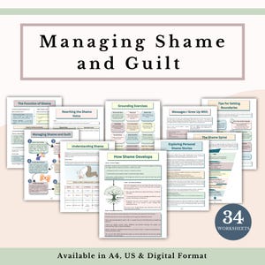 Mega Whole Shop Bundle: Trauma, Ansia, Strumenti di Terapia Cognitivo Comportamentale (CBT) e DBT, Schede di Lavoro sulla Terapia in PDF immagine 16