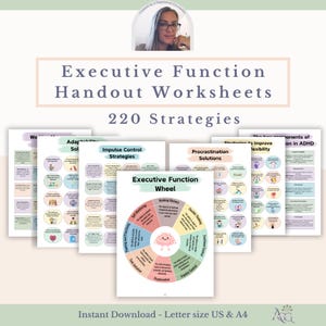 Executive Function Strategies Handouts: ADHD Tools for Focus & Productivity (PDF)