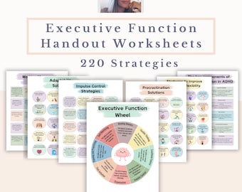 Executive Function Strategies Handouts: ADHD Tools for Focus & Productivity (PDF)