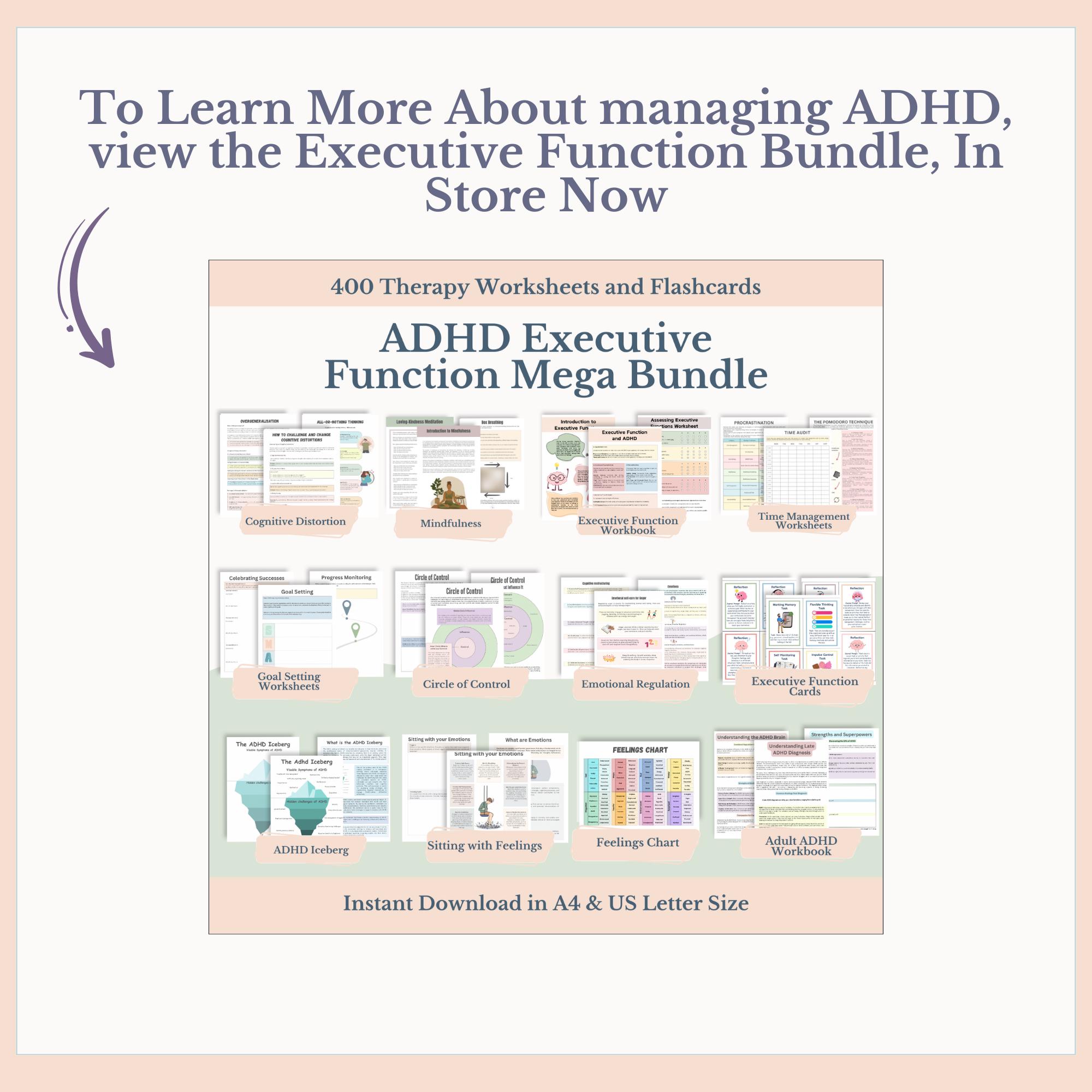 Executive Function Cheat Sheet: Quick Tips Guide (PDF) - Etsy