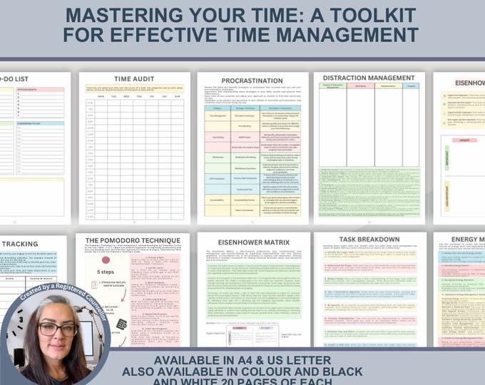 Time Management Inserts for Digital Planning Time Management Inserts ...