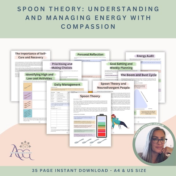 Spoon Theory Workbook: Energy Management & Self-Care (PDF)