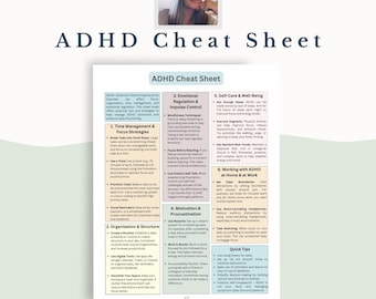 ADHD Cheat Sheet: Executive Function Guide for Adults & Students (PDF Download)