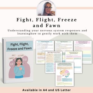 Fight Flight Freeze Fawn Worksheet, Trauma Response Nervous System ...