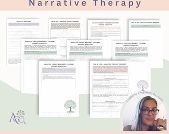 Traumabaum Arbeitsblätter: CBT & Narrationstherapie Hilfsmittel (PDF)