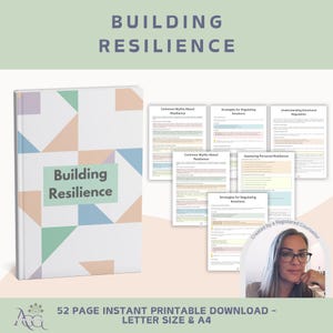 Caderno de exercícios para construção de resiliência, planilhas de terapia, ferramentas de TCC, estratégias de enfrentamento e habilidades para crescimento emocional e gerenciamento de sentimentos