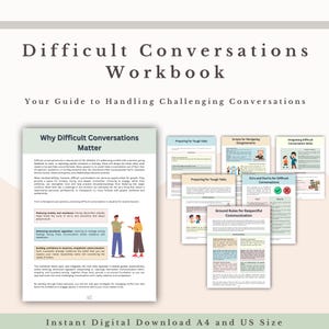 Communication Skills Bundle, Assertive Communication Worksheets, Conversation Starters, Therapy Worksheets, Counselling Tools PDF image 7