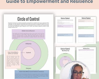 Circle of Control Worksheet: CBT Tool for Growth Mindset, Focus on What You Can Control & Personal Development