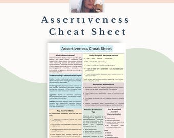 Assertiveness Skills Cheat Sheet: Effective Communication Strategies (PDF Download)