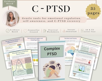 C-PTSD Workbook, Complex PTSD Workbook, Complex Trauma Healing, Trauma Therapy Worksheets, PTSD Recovery, Mental Health Printable pdf