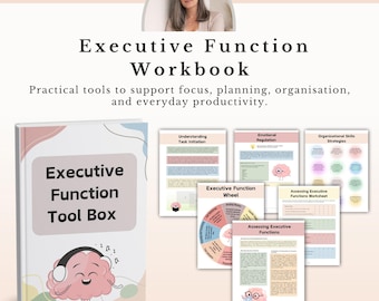 Caderno de Exercícios de Função Executiva, Foco em TDAH, Habilidades Cognitivas e Memória de Trabalho (PDF)