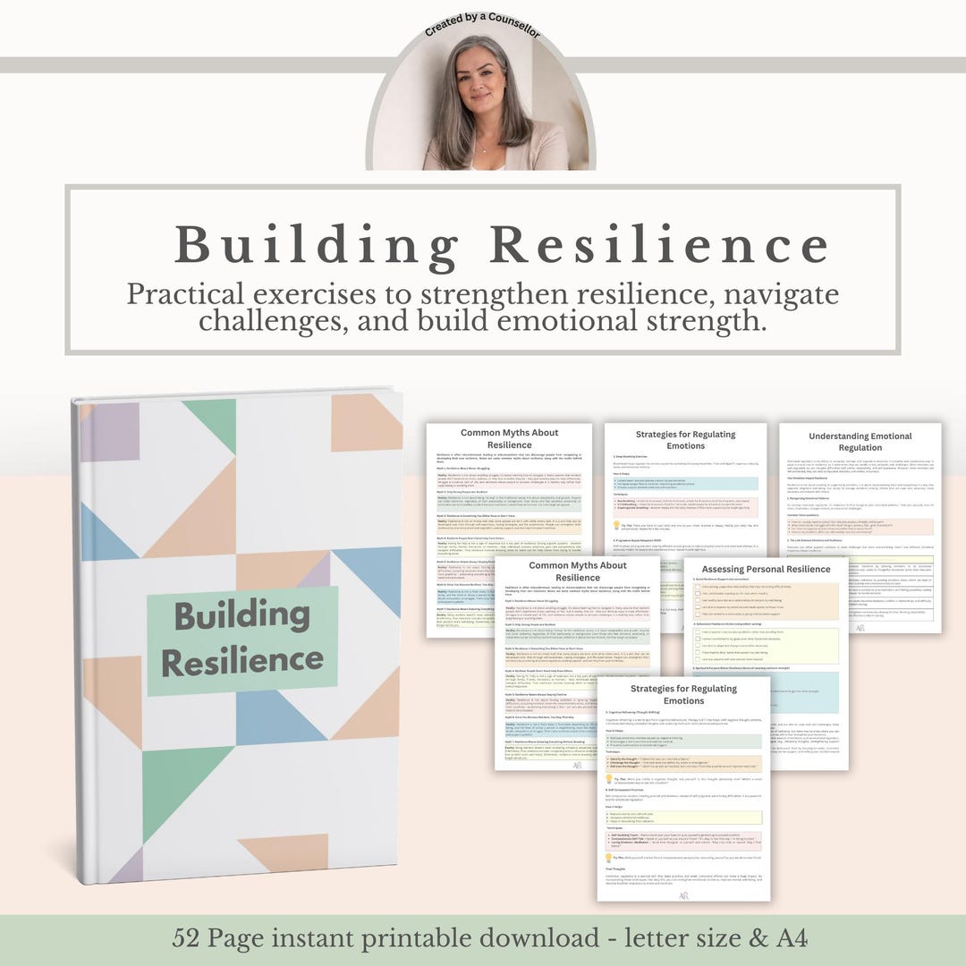 Building Resilience Workbook, Emotional Strength Coping Skills ...