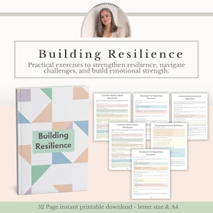 Cuaderno de trabajo para desarrollar la resiliencia, habilidades de afrontamiento para fortalecer las emociones y el crecimiento personal (PDF)