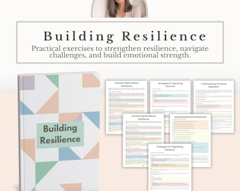 PDF zum Aufbau von Resilienz Arbeitsheft, emotionale Stärke Bewältigungsfähigkeiten & persönliches Wachstum PDF