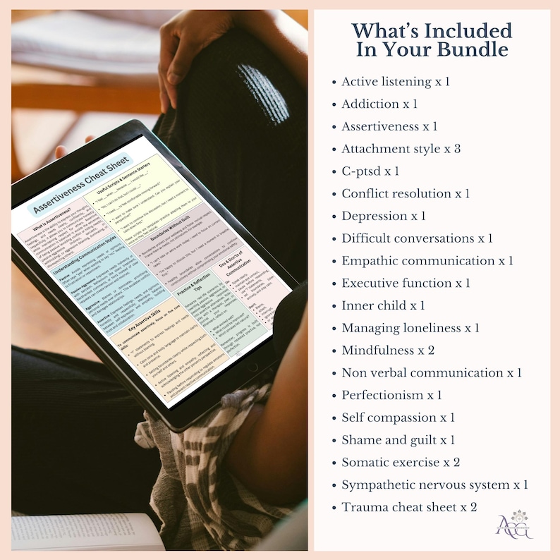 Therapy Cheat Sheet Bundle | Psychoeducation Resources for Mental ...