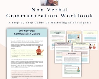 Non Verbal Communications Workbook PDF Download | Assertiveness, Communication Skills, Therapy Worksheets for Teens & Adults