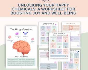 Happy Chemicals, A worksheet on Neurobiology & Positive Psychology, Behavioural Psychology Tools for Well-Being