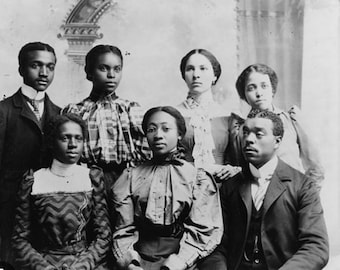 Vintage African American Family