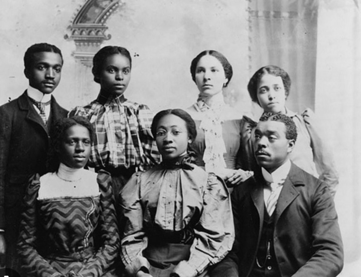 Vintage African American Family