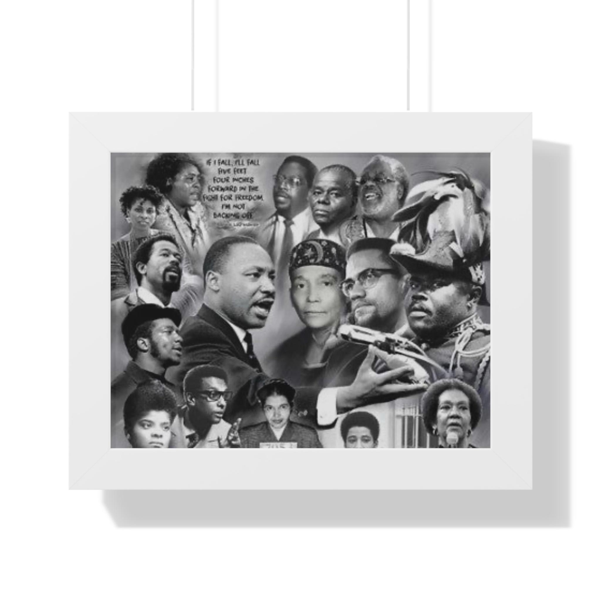 Civil Rights Leaders Collage Framed Poster | Black History Wall Art - Etsy