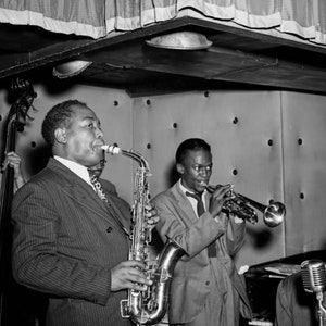 Charlie Parker and Miles Davis