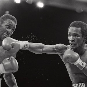 Sugar Ray Leonard and Tommy Hearns