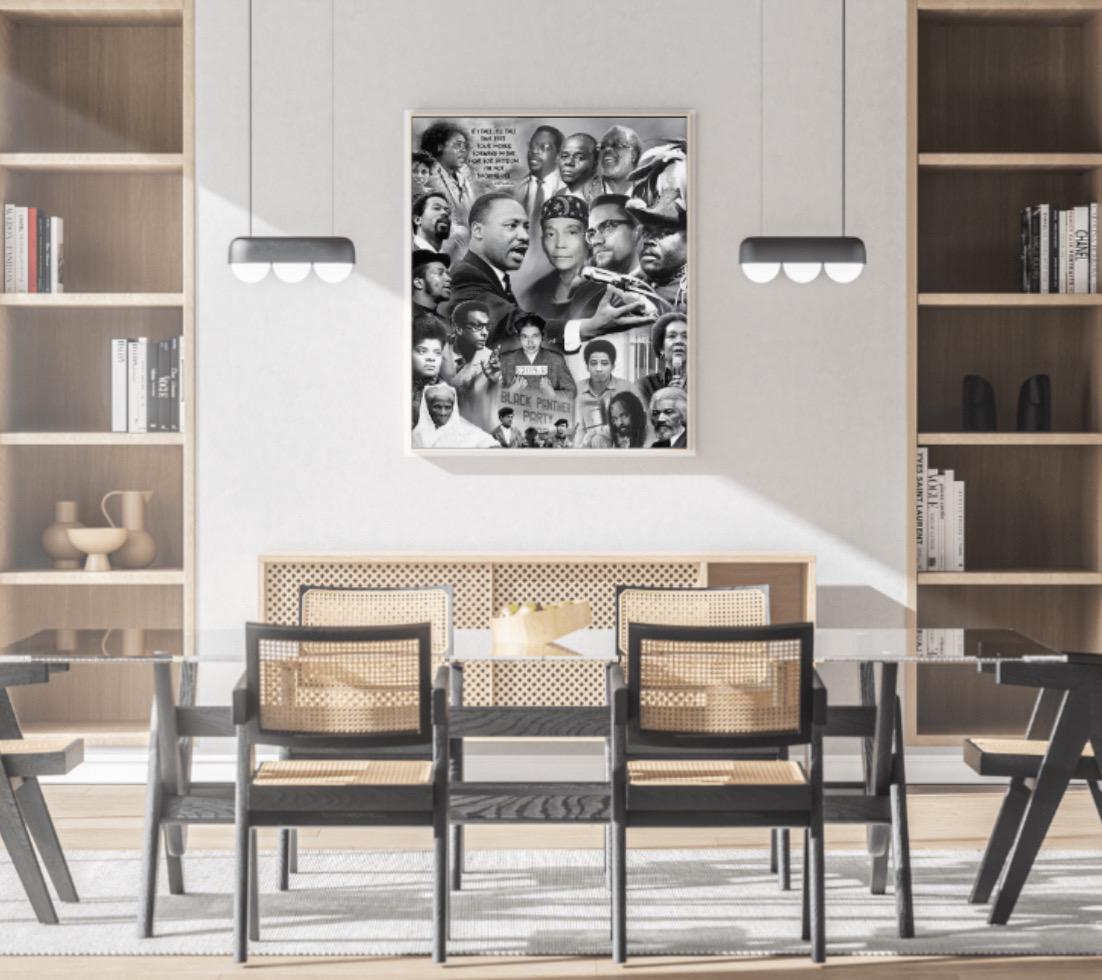 Civil Rights Leaders Collage Framed Poster | Black History Wall Art - Etsy