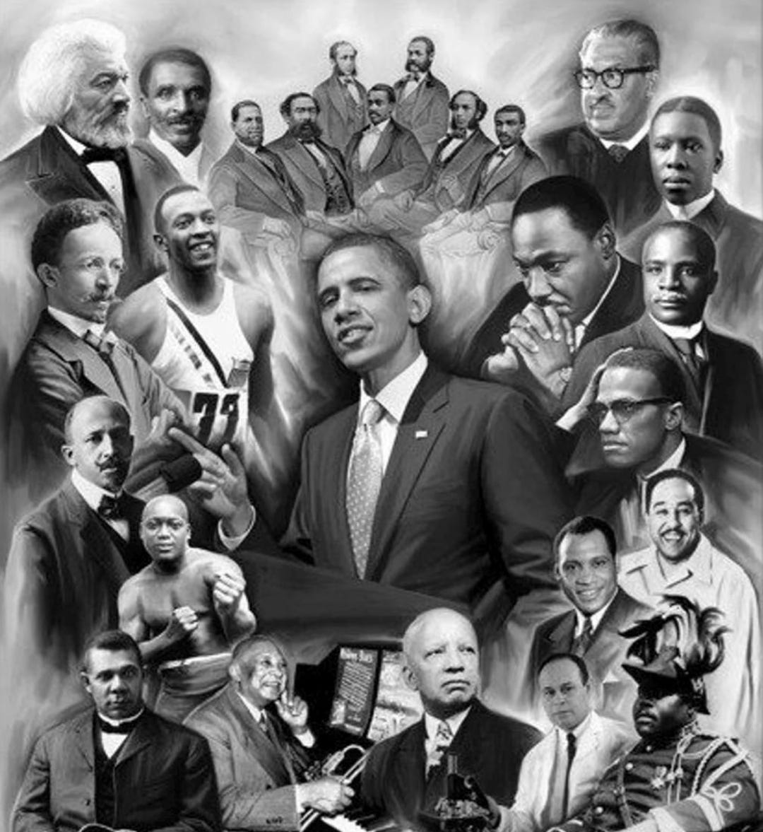 African American Leaders Art Print, Black History Collage (digital) - Etsy