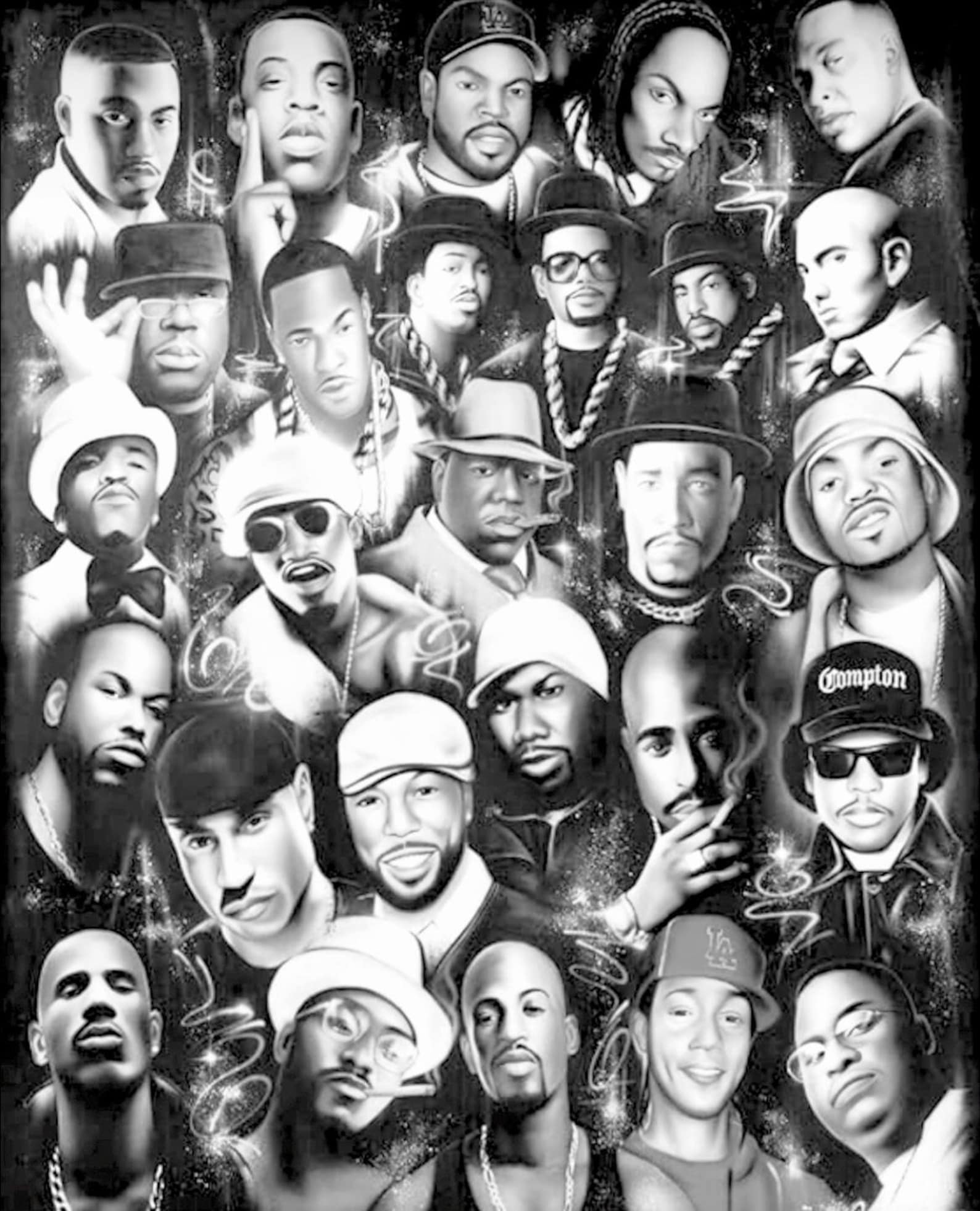 Eight Figs Rapper Vintage Legendary Rappers Art Print - Etsy
