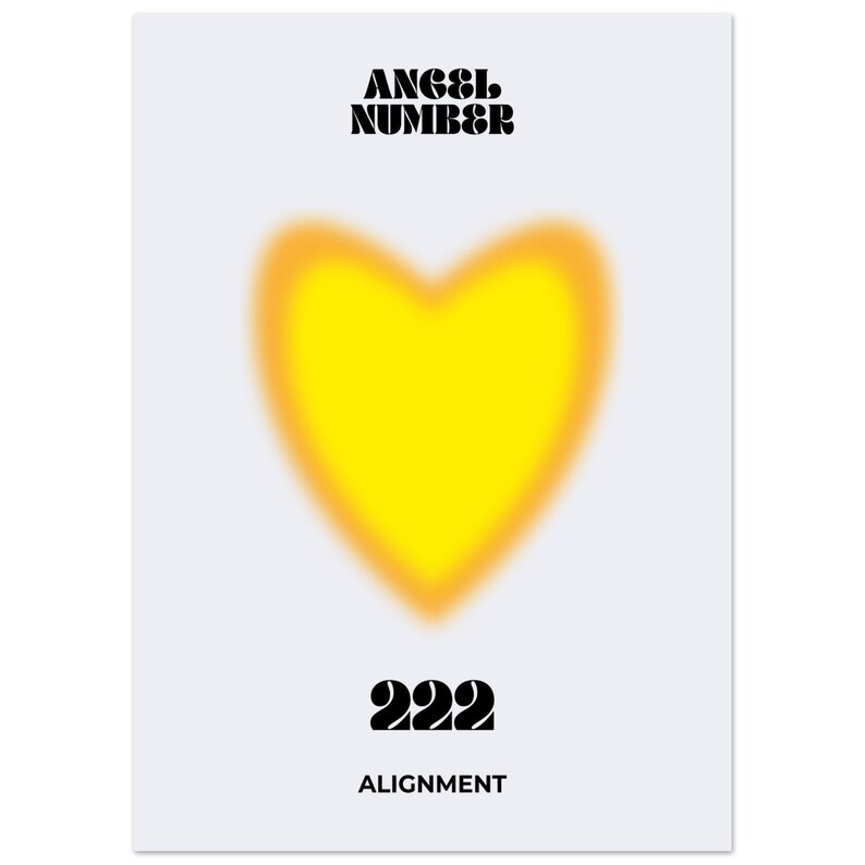 Angel Number 222 Alignment Art Print | Aura Wall Art | Modern Art ...