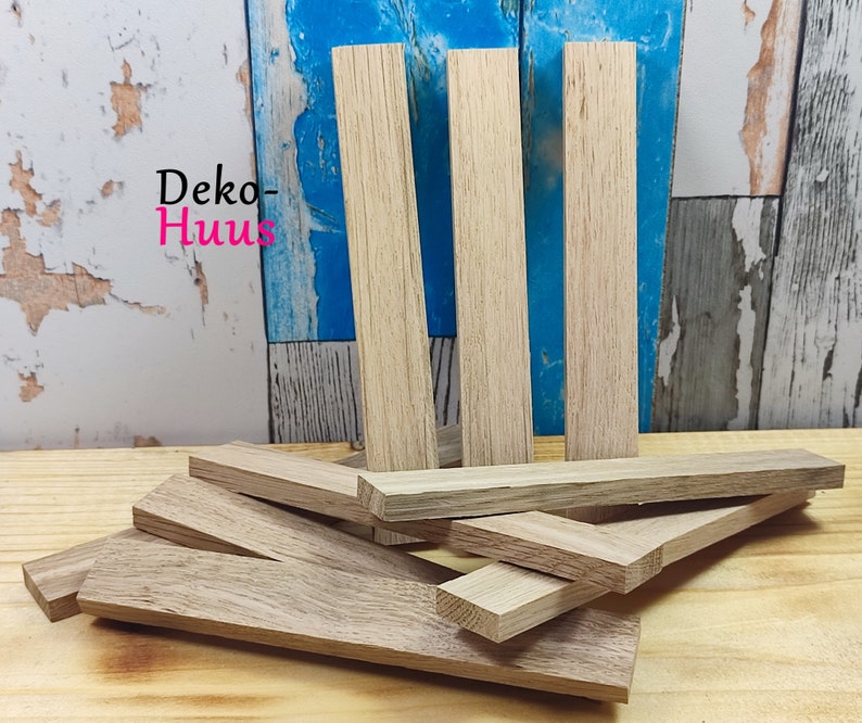 Bastelklötzchen-Holzklötzchen-DIY-Eichen Klötzchen-Hobby-Basteln image 2