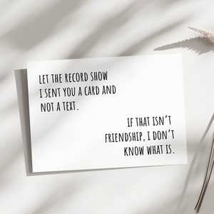 Carte meilleur ami, juste parce que carte, carte d'anniversaire bestie, carte de remerciement meilleur ami, carte pour meilleur ami, merci d'être ma personne