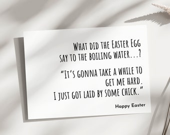 Funny Easter Card for husband, wife, friends, bestie, funny Easter Card, Funny Easter Egg card Happy Easter Card, Funny Meme Easter Card